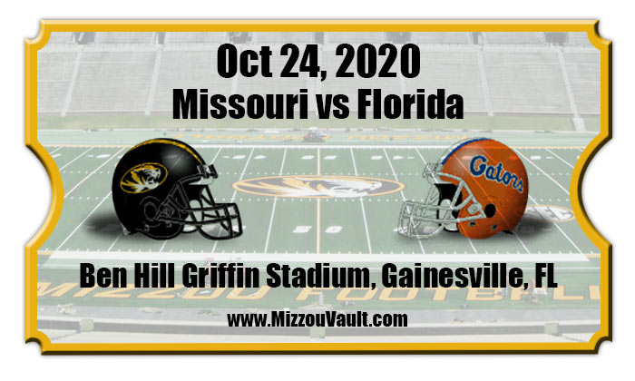Missouri Tigers vs Florida Gators Football Tickets  11/14/20